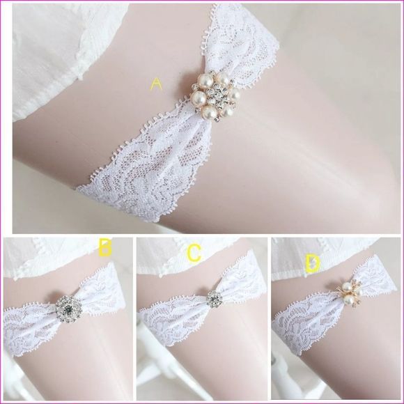 Dresses & Skirts - Boutique antiques Wedding garter, customizable, br